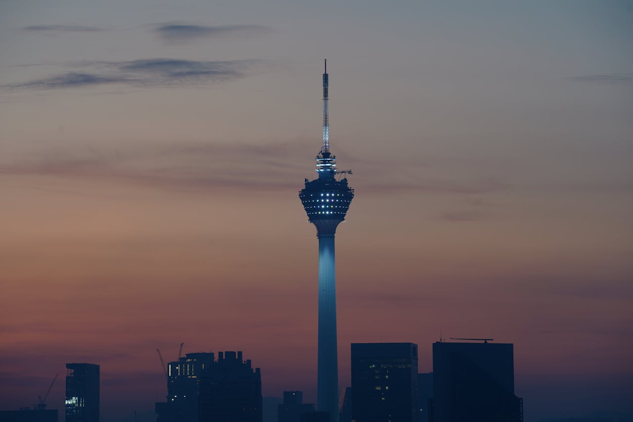 Sunset at KL Tower